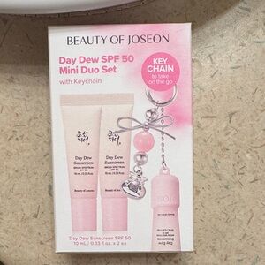 Beauty of Joseon Day Dew SPF 50 Mini Duo Set - Pink keychain set